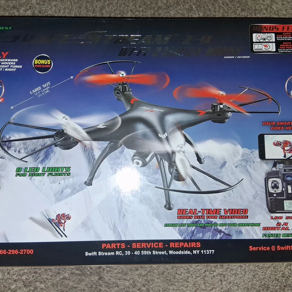 Z-9 Black and Red Drone with Wi-Fi Camera